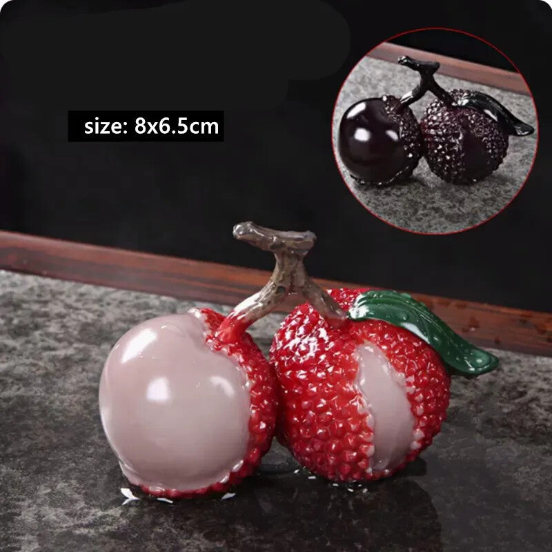 Fruit Model Color-changing Tea Pet Creative Resin Tea Table Decoration CutePot