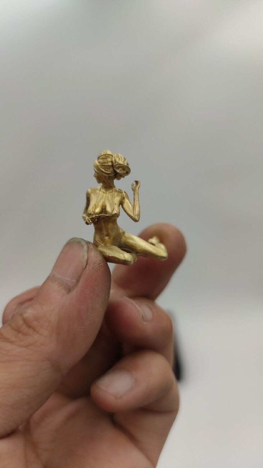 Chinese bronze statue hand carved beautiful girl statue