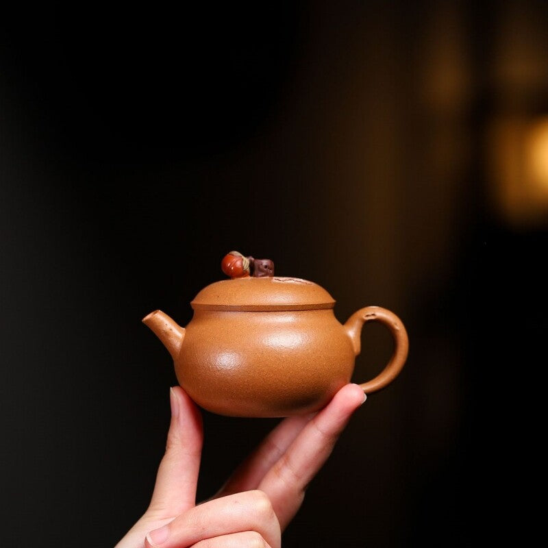 120ml Chinese Kungfu Tea Pot Handmade Master Pot Real Yixing Zisha Jiangpo Clay