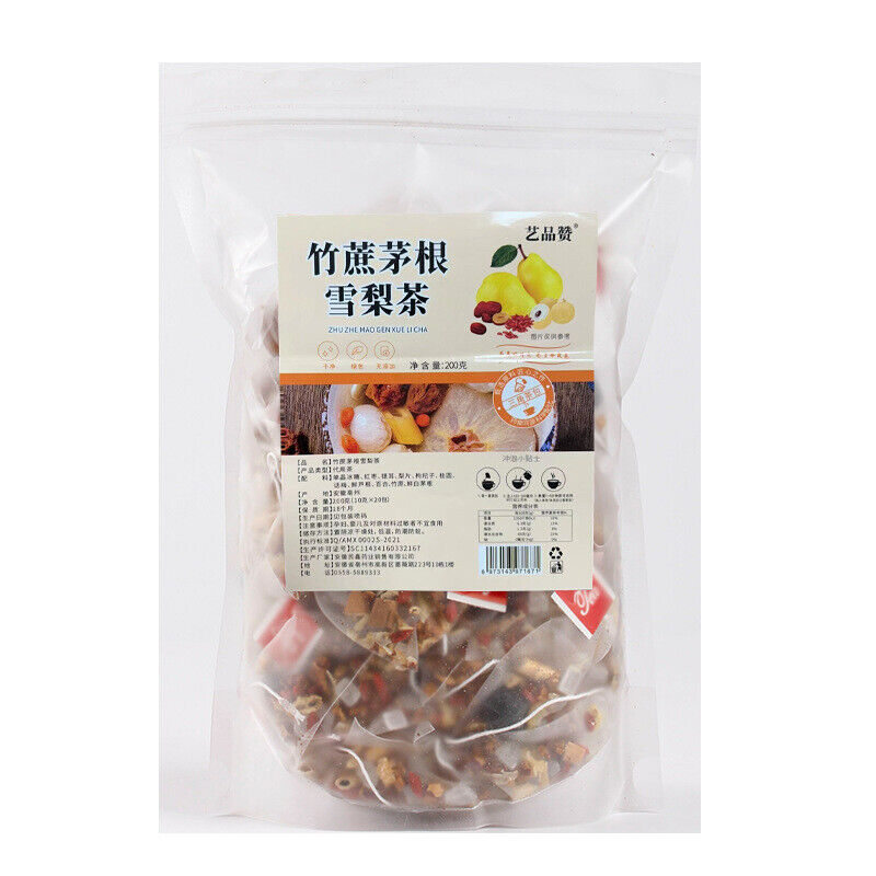 竹蔗雪梨茶免煮三角茶包100g Bamboo Cane snow pear Tea Free Boiling Triangle Tea Bag 100g