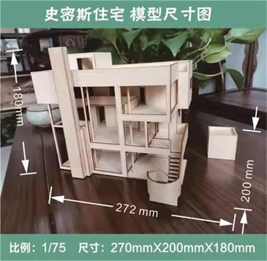 1/75 1/50 Villa 3D Wooden DIY Building Model Kits Assembly Kits Set Gifts