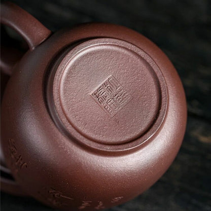450ml Chinese Yixing Zisha Tea Cup Purple Clay Tea Mug With Strainer Basket Zini