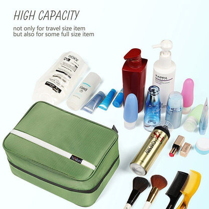Waterproof Travel Toiletry Makeup Bag Foldable Ladies Shower Bag Hook 24*16*8 CM