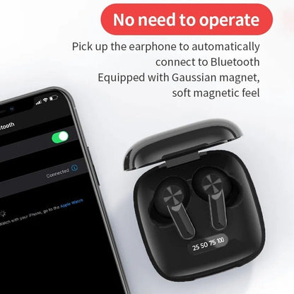 Bluetooth Earbuds Wireless Headphones LED Display Noise Cancelling Premium Sound