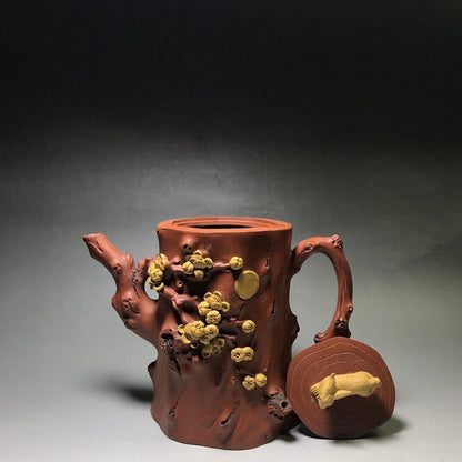 Chinese Yixing Zisha Clay Handmade Exquisite Teapot （花好月圆 底款：汪寅仙）