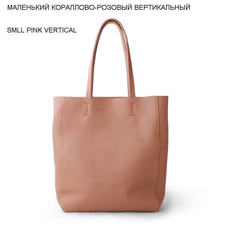 Genuine Leather Bag Big Tote Cowhide Handbag Shoulder Purse 32*11*40/28*10*34 CM