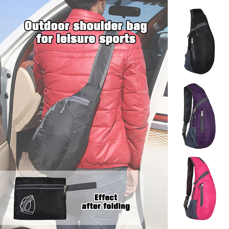Men Women Sports Travel Chest Bag Pack Satchel Shoulder Sling Crossbody Backpack