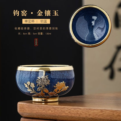 Kiln Transmutation Master Cup Ceramic Tea Cup Single Kung Fu Tea Set Single Cup