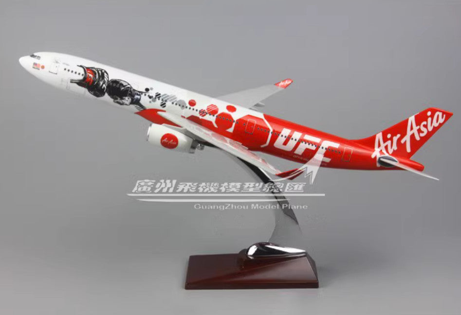 40CM Air Asia AIRBUS A330 Passenger Airplane Plane Resin Aircrarft Model