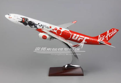 40CM Air Asia AIRBUS A330 Passenger Airplane Plane Resin Aircrarft Model