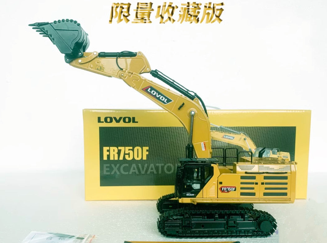 1:43 37CM LOVOL FR750F Excavator Construction Equipment Machinery Diecast Model