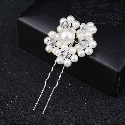 Women Hair Combs Korean Fashion Pearl Handmade Hairpins Clip DIY Styling Jewelry