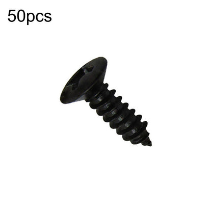 50Pcs/Set Black Electric Guitar Bass Pickguard Screws For Fender Strat/Tele