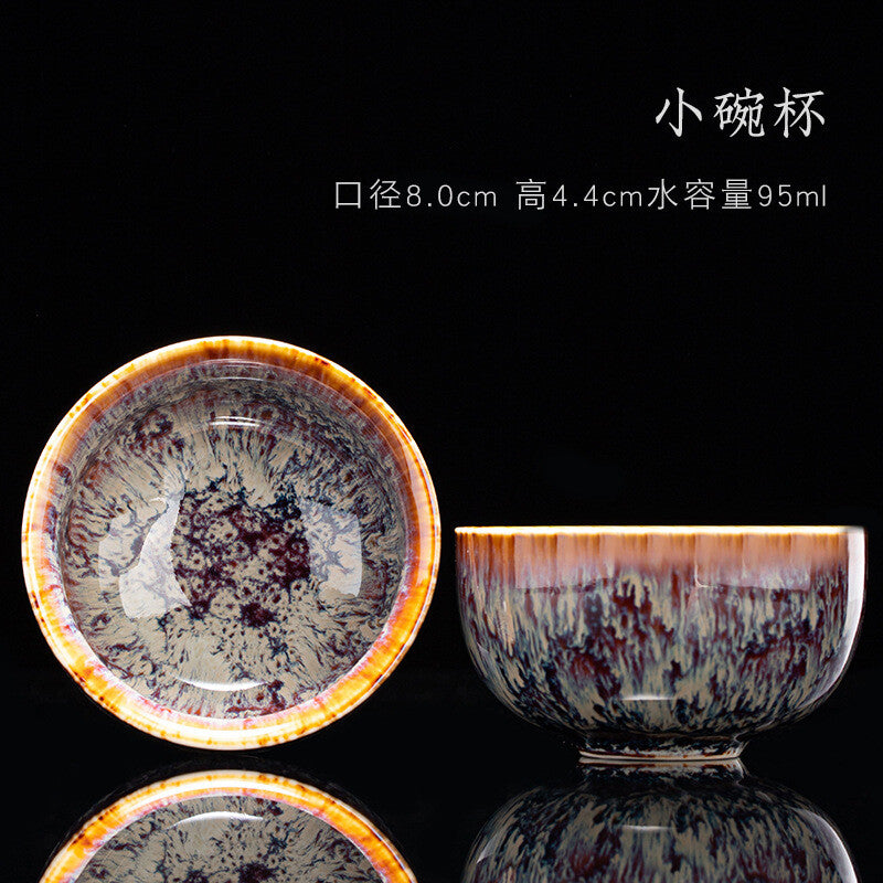 Tea Cup Ceramic Kungfu Teacup Chinese Jianzhan Traditional Ceramic Art Best Gift