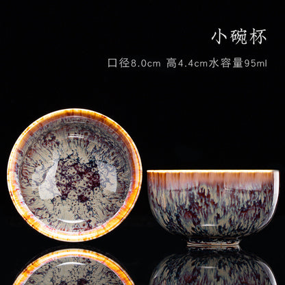 Tea Cup Ceramic Kungfu Teacup Chinese Jianzhan Traditional Ceramic Art Best Gift