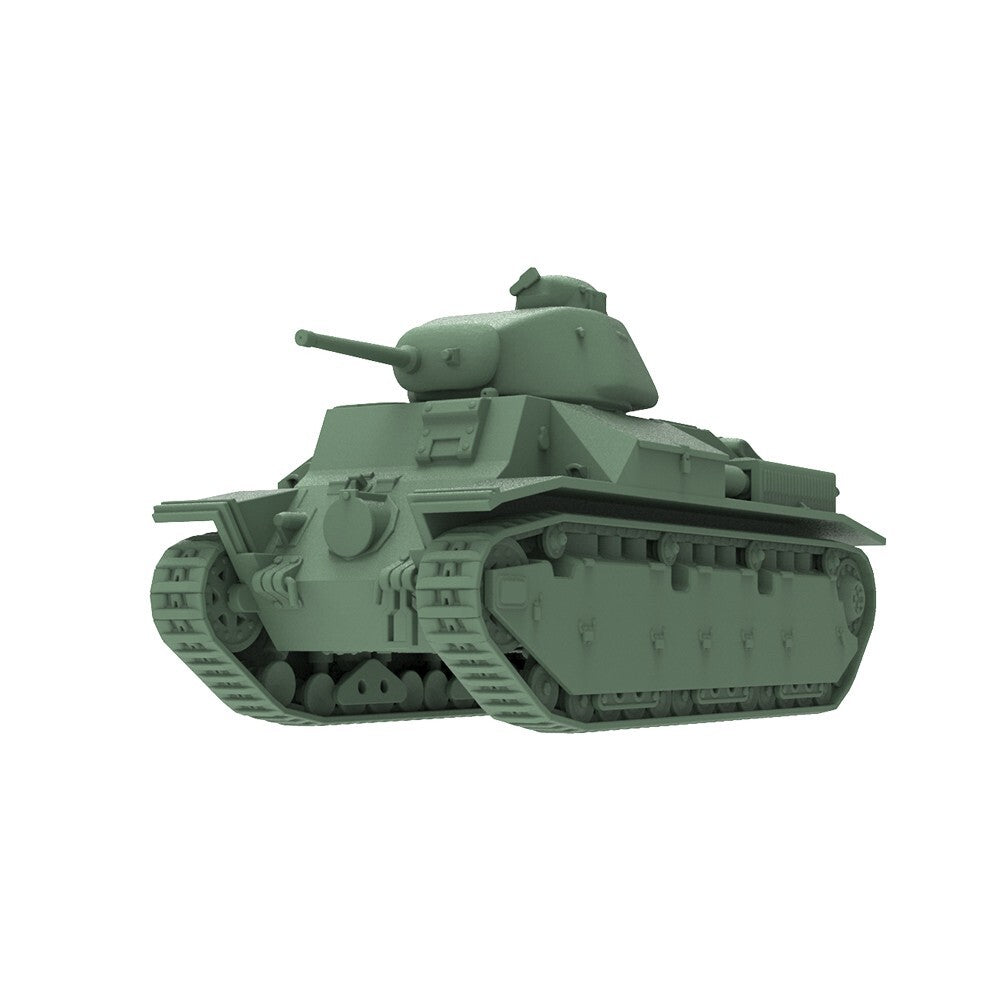 SS220812 1/220 Military Model Kit France Medium Tank APX 4 Turret & 47mm Gun