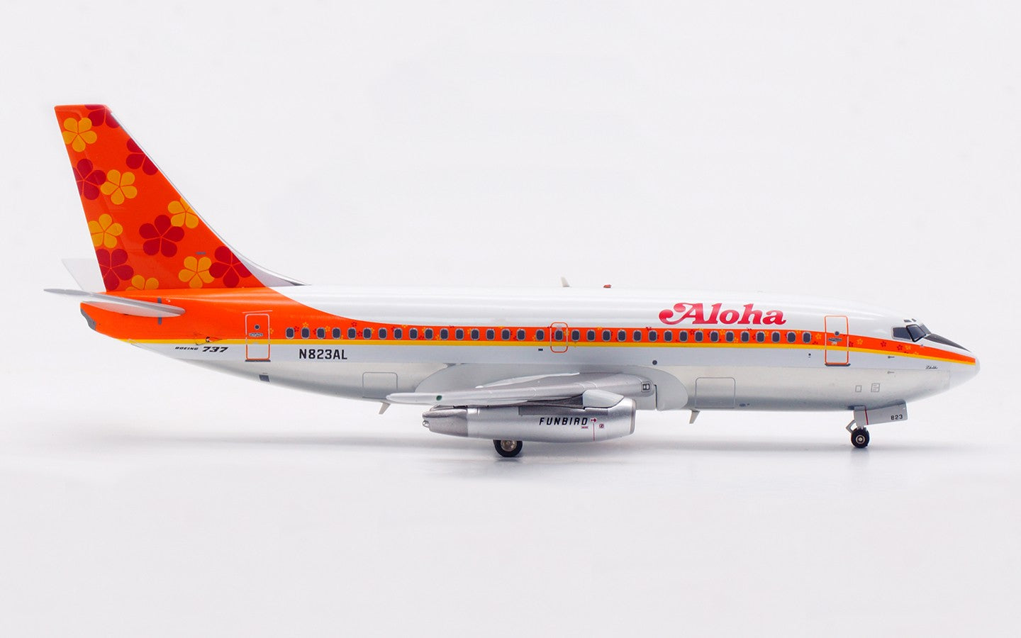 1:200 Inflight200 Aloha Boeing 737-200 Passenger Airplane Diecast Aircraft Model