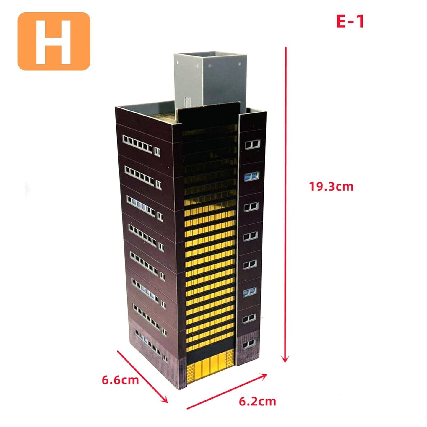 1:150 N Scale Train Railway Modern Scene Office Building Model Toys