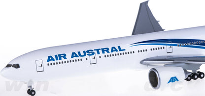 1:200 37CM Hogan AIR AUSTRAL BOEING 777-300ER Passenger Plane ABS Plastic Model