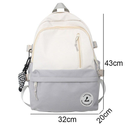 Traveling School Bag Student Backpack Nylon College Laptop Book Bags 32*20*43 CM