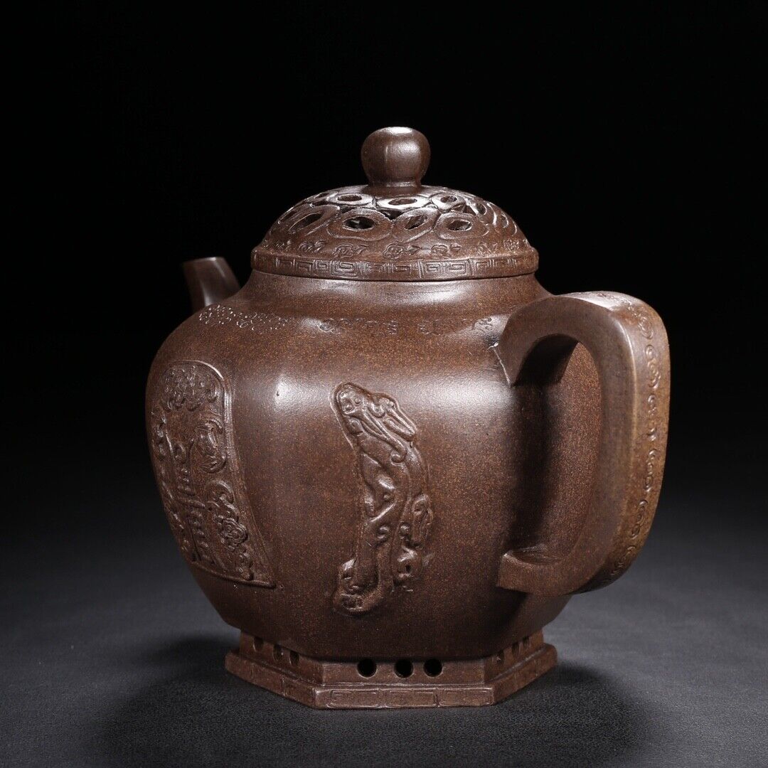 Vintage Chinese Yixing Purple Clay Teapot Zisha Ceremony Teaware Collection Rare