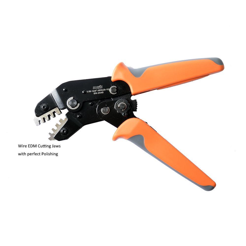 IWISS SN-2549 AWG28-18 Terminal Crimper Pliers Ratcheting Wire Crimping Tool