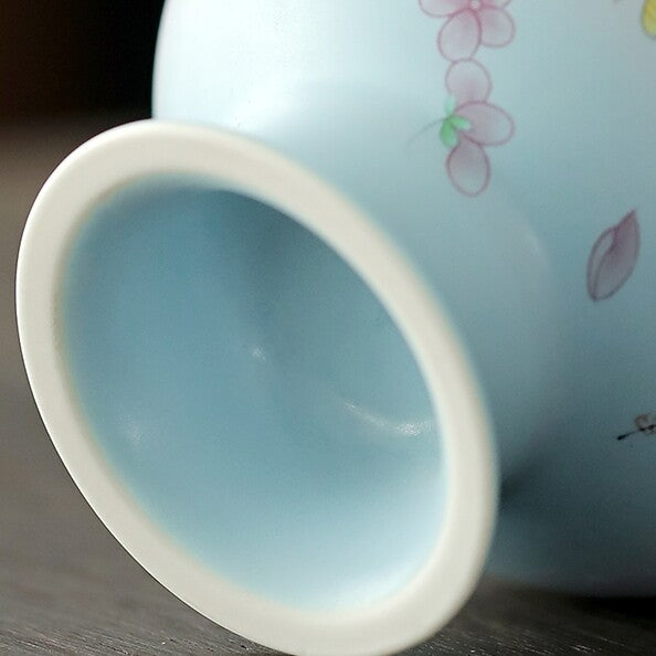 Artful Tea Cup Handmade Personal Cup Gradient Color Ceramic Chabei For Lady New