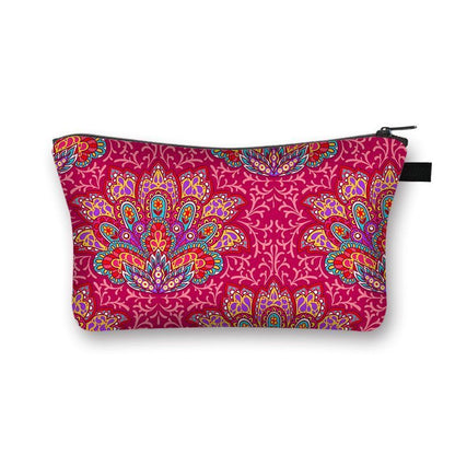 Vintage Pattern Multifunctional Cosmetic Bags Organizer Gothic Wallet Polyester