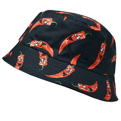 Unisex 100% Cotton Bucket Hat Boonie Hunting Fishing Outdoor Reversible Cap