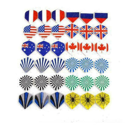 60Pcs Flight Dart Flights in 20 Patterns Nice T4D4 Darts Profe Flying Y0M3 Y5O4