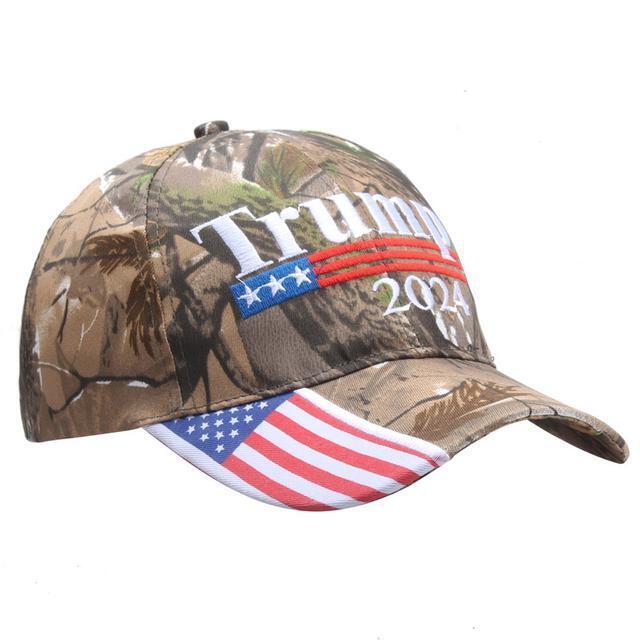 New Adjustable Trump 2024 Embroidered Hat Baseball Cap Black Red Us