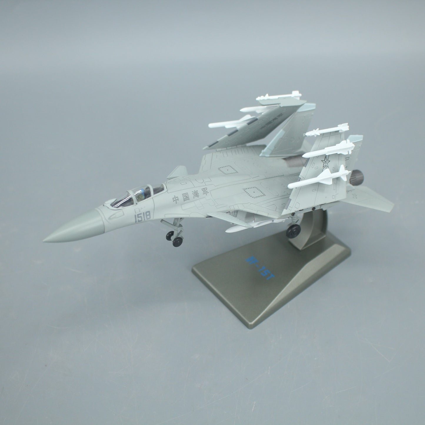 1:100 J-15T Carrier-based Fighter Jet Airplane Diecast Military Aircraft Model
