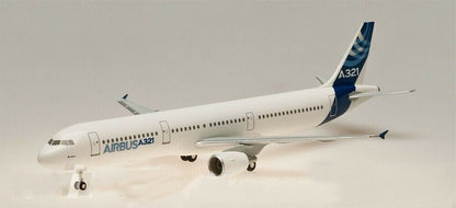 1:200 23CM Hogan AIRBUS A321 Passenger Airplane ABS Plastic Aircraft Plane Model