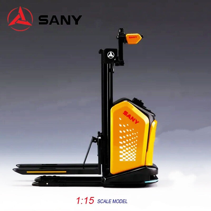 1:15 SANY Pallet Stacking Forklift Truck AGV Contruction Machine Diecast Model
