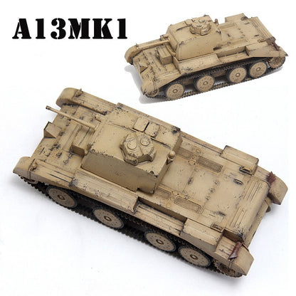 1/72 World War II UK A13Mk1 Covenantor Cruiser Tank CP0831 Desert Yellow Model