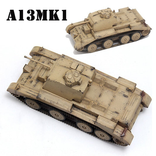 1/72 World War II UK A13Mk1 Covenantor Cruiser Tank CP0831 Desert Yellow Model