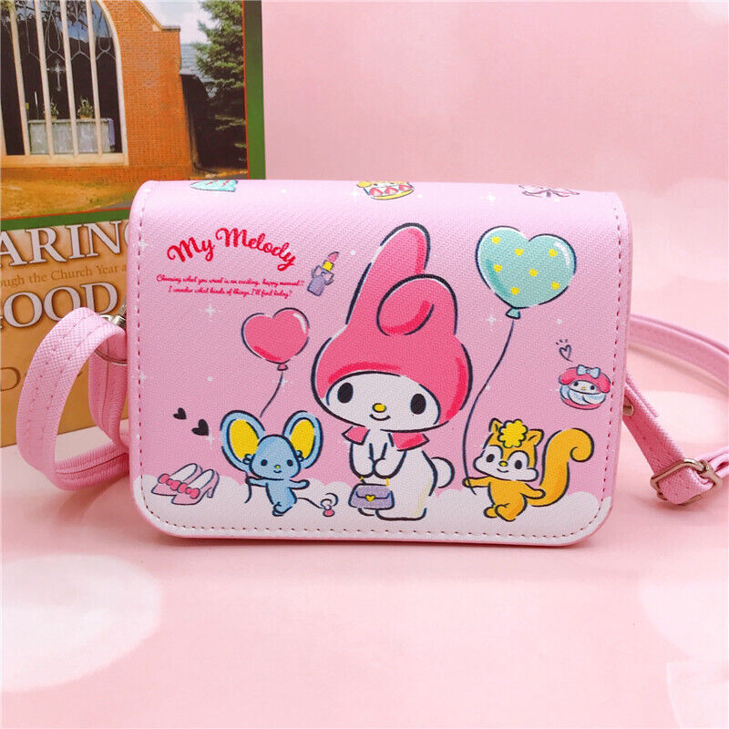 Cute Girl's Kuromi My Melody Cinnamoroll Crossbody Messenger Shoulder Bag Gift A