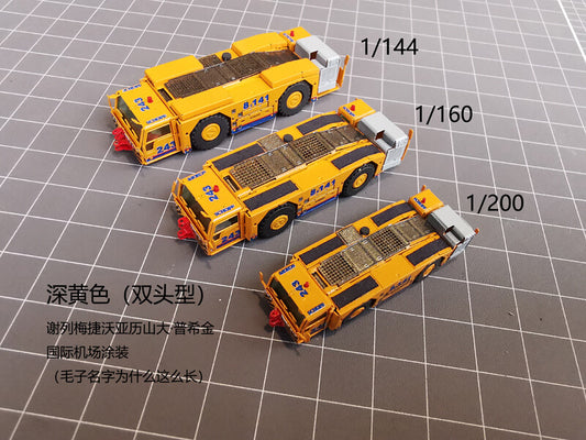 1/144 Airport Ground Service SCHOPF396 Aircraft Tractor+Drawbar Model #C 1Pcs