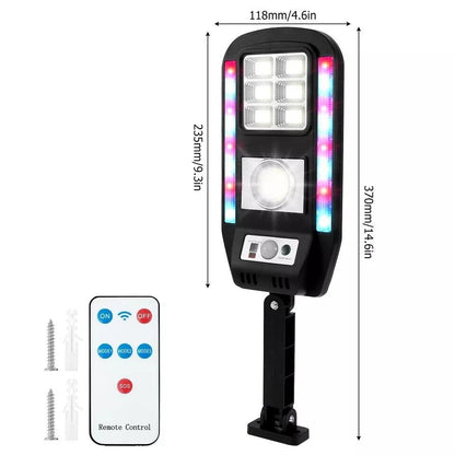 Lampara Luz LED Solar de Policia Para Exterior Con Sensor De Movimiento en Casa