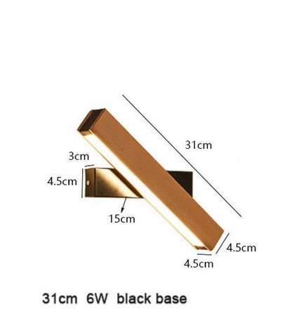 LED Wall Lamp Wooden Nordic Modern Adjustable Lighting Bar Restaurant Decoration