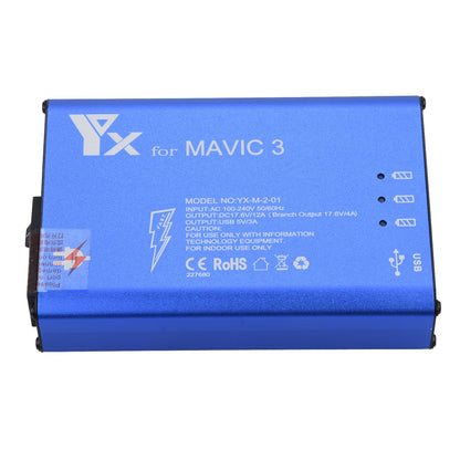 Dual USB Port Multi Batteries Charger Hub For DJI Mavic 3 Drone Accessories E