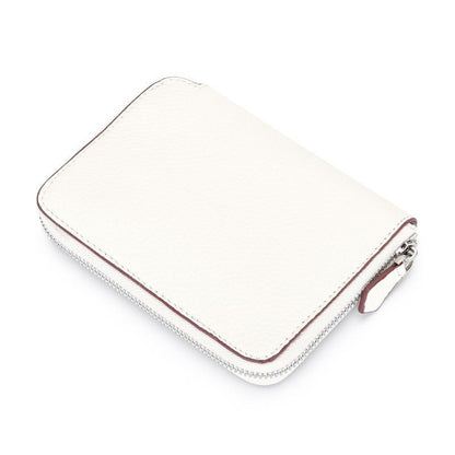Genuine Leather Short Wallet Card Holders Small Coin Purse Zipper Slim Money Bag