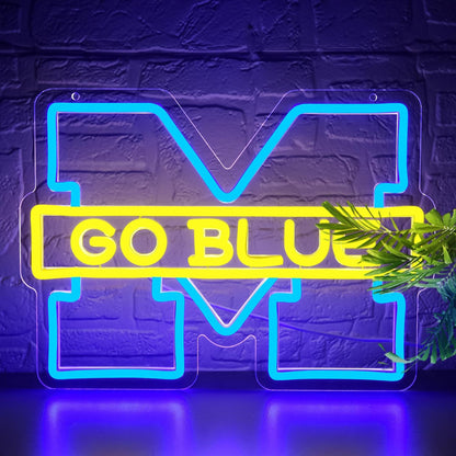 University Neon Sign for Wall Decor University Football Team Logo Led Neon Light