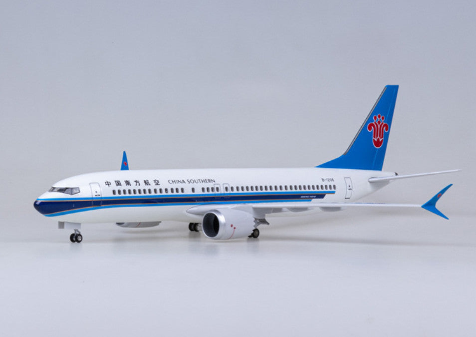 1:85 47CM China Southern BOEING 737 MAX Plane Landing gear Resin Aircraft Model