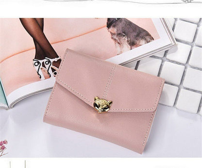PU Leather Card&ID Holders Wallet Female Purse Clamps Cash Clip Women's Handbags
