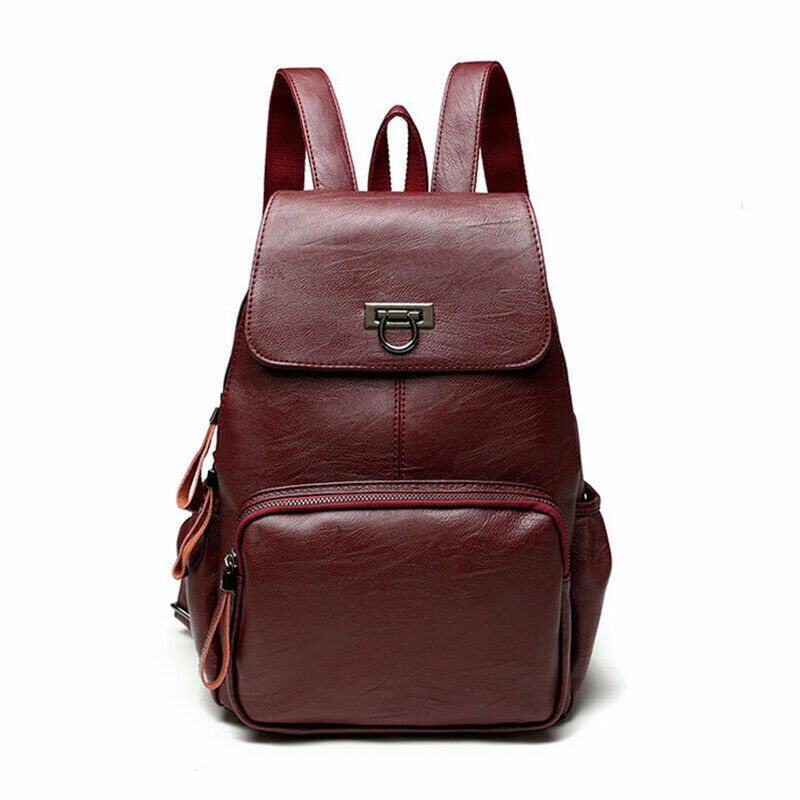 Women Rucksack Backpack Handbag Ladies Girls Pu Leather Satchel Shoulder Bag