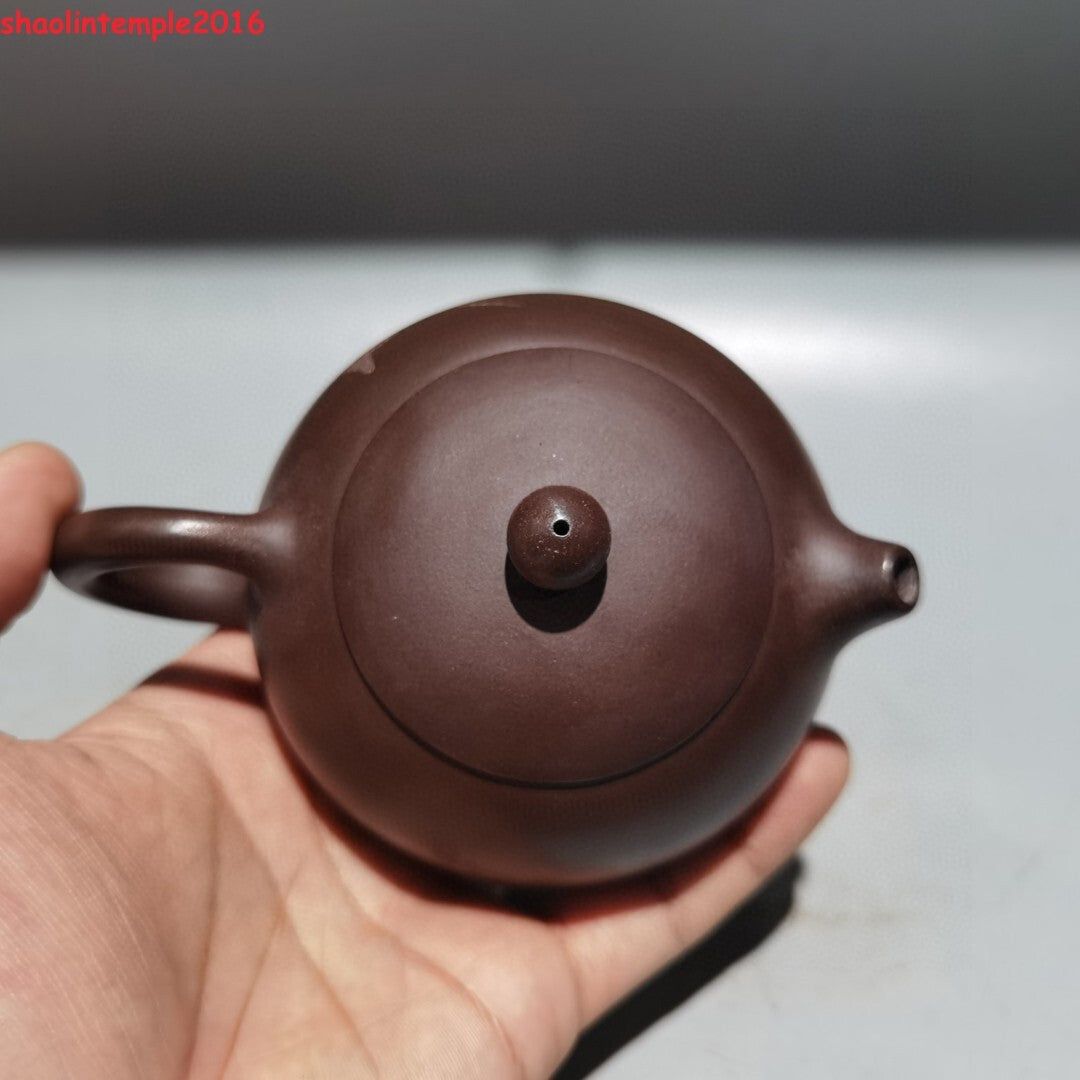 5.2''Old Chinese Yixing Zisha Exquisite Purple Clay Teapot Marke Xishi Pot