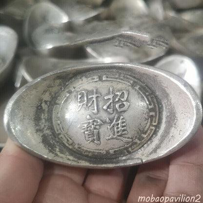 Old Zhaocaijinbao Silver Yuanbao Collection