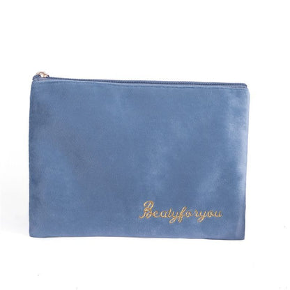 Cosmetic Bag Soft Velvet Make Up Storage Toiletry Package Travel Organizer Pouch