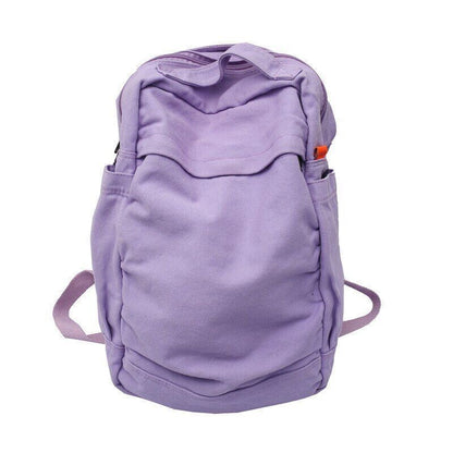 Women Backpack Canvas Rucksack Daypack School Bag for Unisex Book Bag